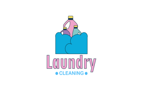 Laundry cleaning delicate logo vector