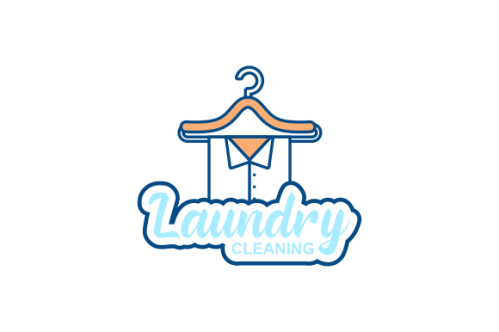 Laundry cleaning delicate logo vector