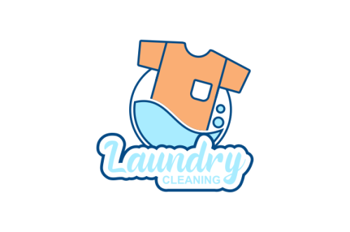 Laundry cleaning delicate logo vector
