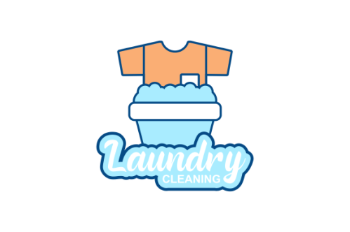Laundry cleaning delicate logo vector