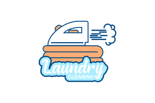 Laundry cleaning delicate logo vector