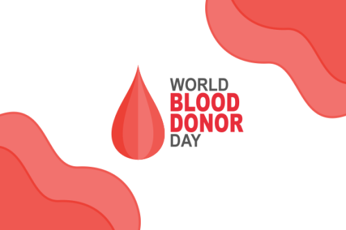 World blood donor day illustration. People blood donor illustration