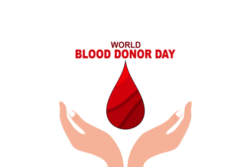 World blood donor day illustration. People blood donor illustration