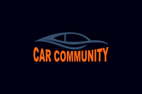 Muscle car community logo design vector