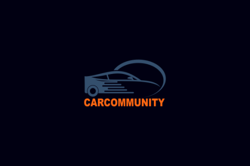 Muscle car community logo design vector