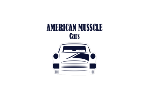 Muscle car community logo design vector