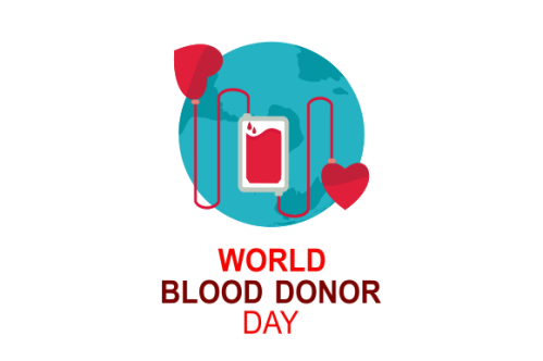 World blood donor day illustration. People blood donor illustration