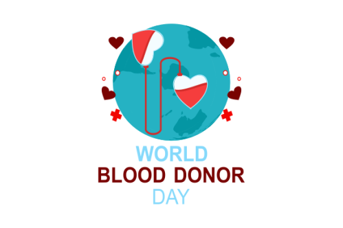 World blood donor day illustration. People blood donor illustration