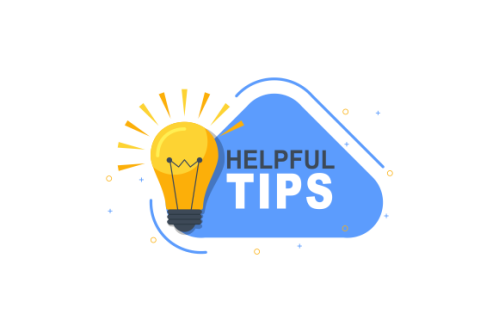 Helpful tips concept in flat style