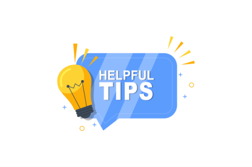 Helpful tips concept in flat style