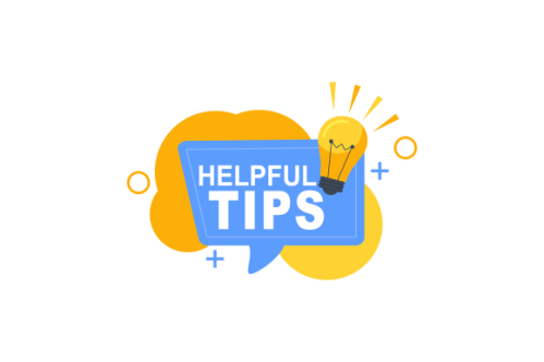 Helpful tips concept in flat style