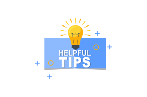 Helpful tips concept in flat style