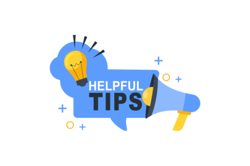 Helpful tips concept in flat style