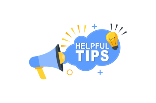 Helpful tips concept in flat style