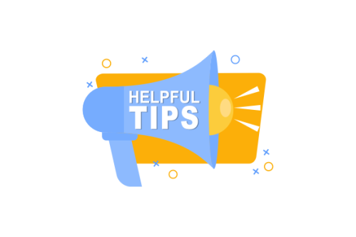Helpful tips concept in flat style
