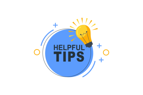 Helpful tips concept in flat style