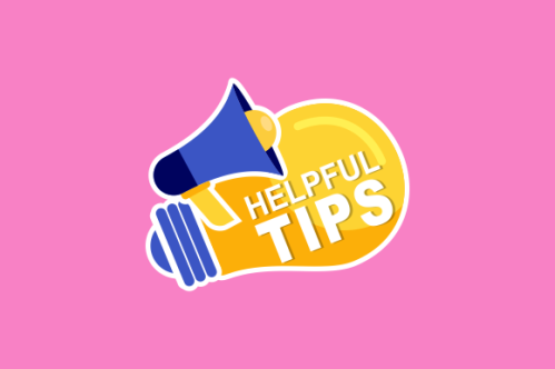 Helpful tips concept in flat style