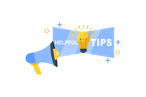 Helpful tips concept in flat style