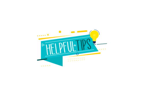 Helpful tips concept in flat style