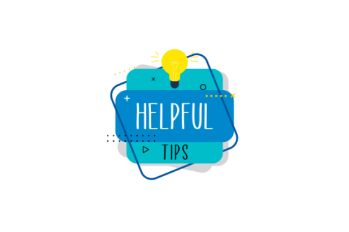 Helpful tips concept in flat style