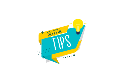 Helpful tips concept in flat style