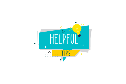 Helpful tips concept in flat style