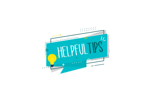 Helpful tips concept in flat style