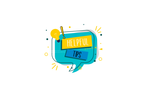 Helpful tips concept in flat style
