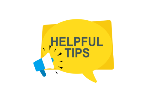 Helpful tips concept in flat style