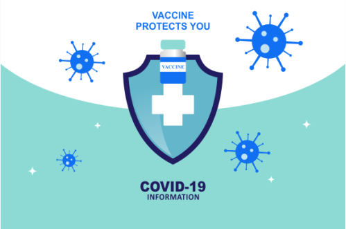 Coronavirus vaccine landing page logo