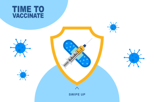 Coronavirus vaccine landing page logo