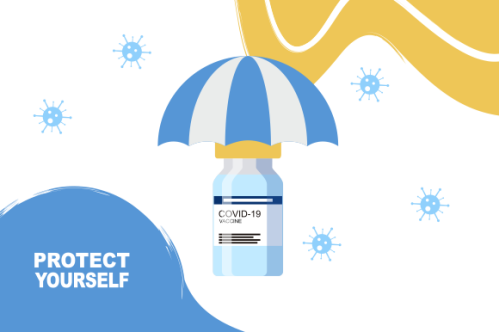 Coronavirus vaccine landing page logo