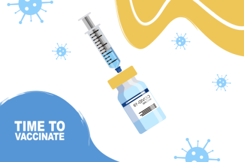 Coronavirus vaccine landing page logo