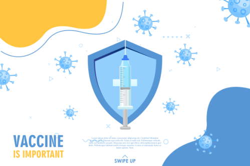 Coronavirus vaccine landing page logo