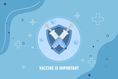 Coronavirus vaccine landing page logo