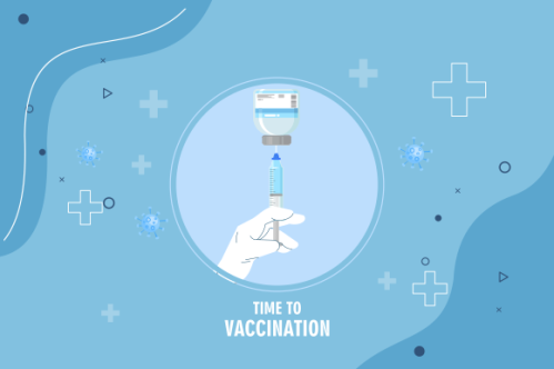 Coronavirus vaccine landing page logo