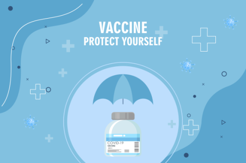 Coronavirus vaccine landing page logo