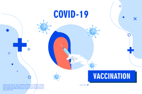 Coronavirus vaccine landing page logo