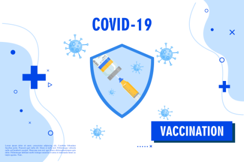 Coronavirus vaccine landing page logo