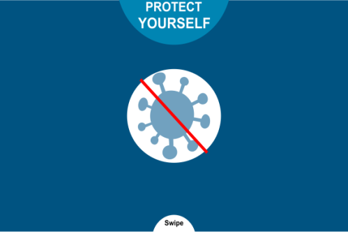 Coronavirus vaccine landing page logo