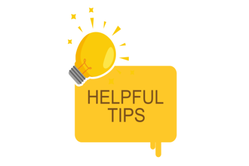 Helpful tips concept in flat style