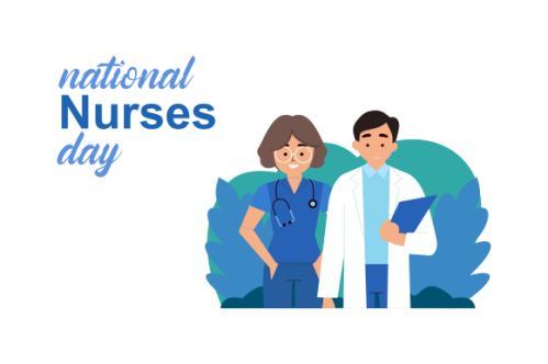 Flat national nurses day illustration vector