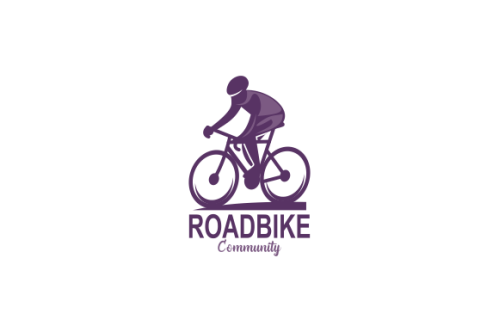 Detailed bike cycling logo template