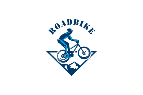 Detailed bike cycling logo template