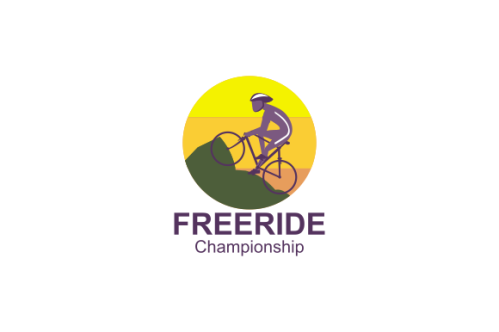 Detailed bike cycling logo template