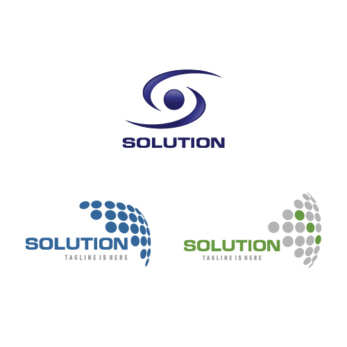 Solution IT Logo Template
